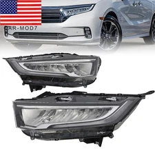 Pair Fit For Honda Odyssey 2021-2023 LED Headlight Headlamps Left & Right Side