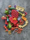 TMNT Teenage Mutant Ninja Turtles Vintage Lot Of 50 Vehicle Accessories Weapons!