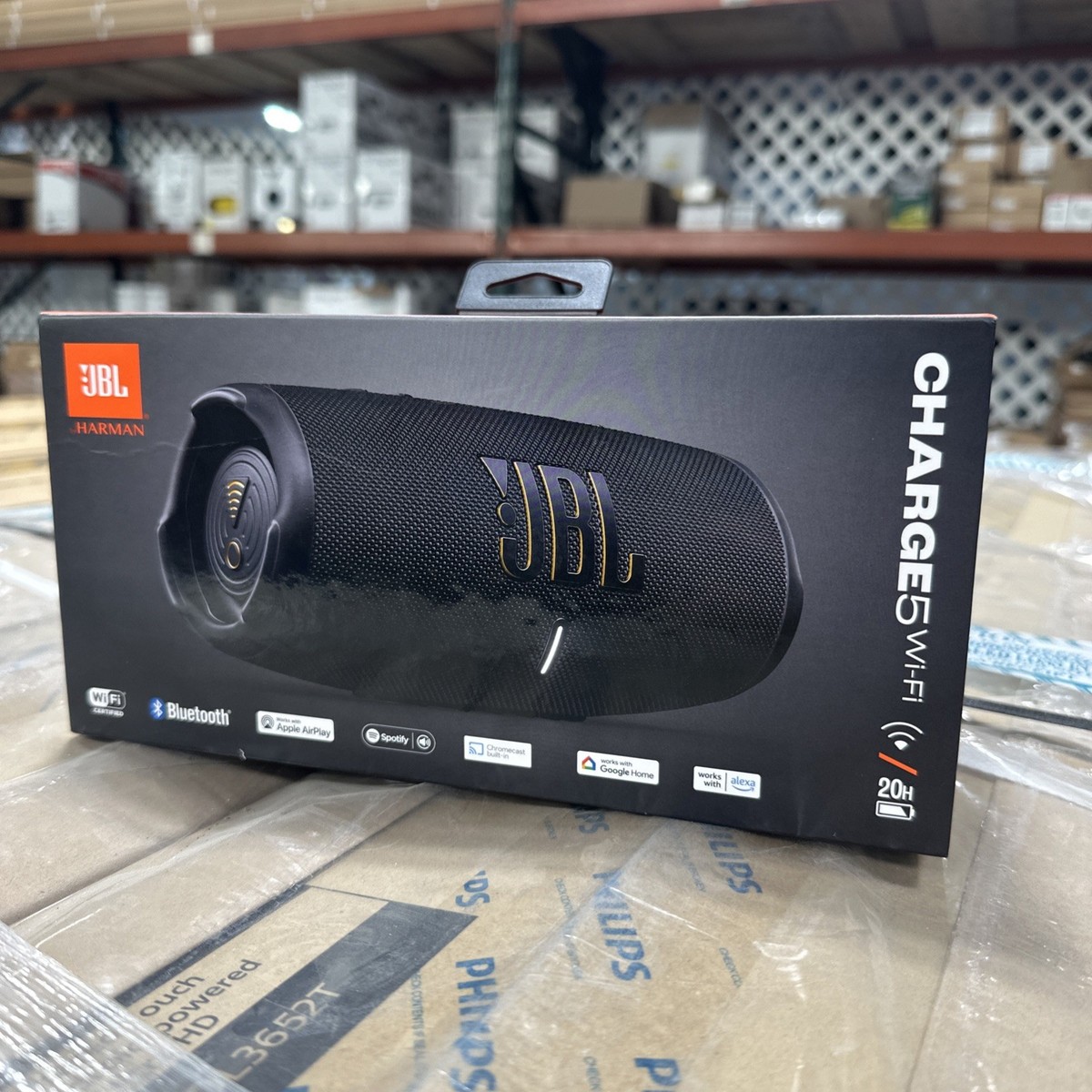 JBL Charge5 ブラック Amazon.com: JBL Charge 5 Wi-Fi Portable Wireless Speaker
