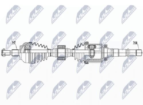Original NTY Drive Shaft NPW-FR-137 For Ford