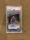 2018-19 Panini Optic Rated Rookie Jalen Brunson #179 Fast Break Auto PSA 10 RC