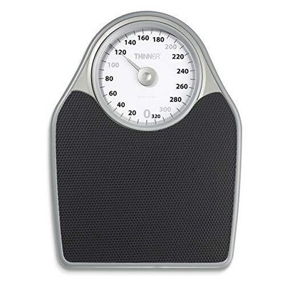 Thinner Extra-Large Dial Analog Precision Bathroom Scale, Analog Bath Scale