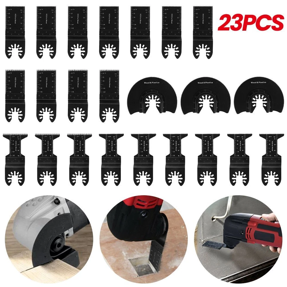 23tlg Sägeblatt Multifunktionswerkzeug Zubehör Set Fein Bosch Makita Multitool - Bild 2 von 4