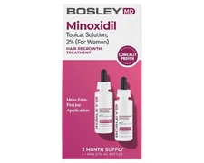 Bosley Hair Re-growth Solution for WOMEN'S LIQUID Bottle 60g 2 months Supply