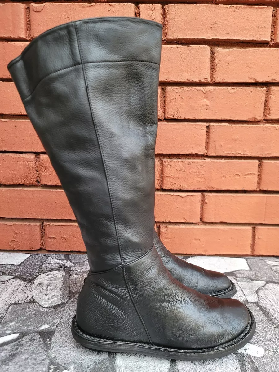 Trippen Black knee high Leather Riding boots Size 39 US 8.5-9.