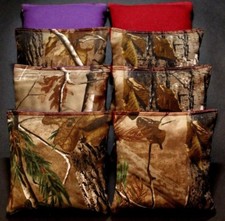 CORNHOLE BEAN BAGS TREE Camo Camoflauge 8 ACA Tree Hunting Fishing Bags