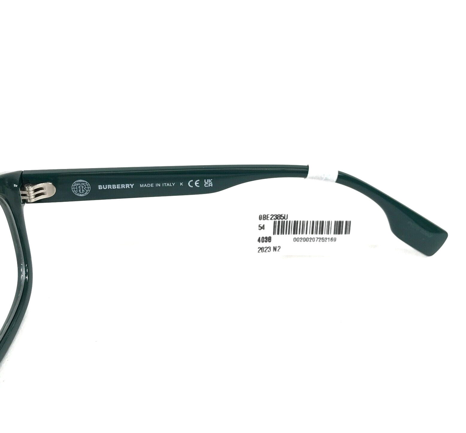 Burberry Eyeglasses Frames B2385-U 4038 Dark Green Square Asian Fit 54-19-145 thumbnail 7