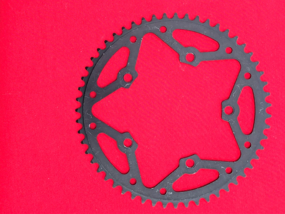 CADENA DE ALUMINIO 55T 5 BRAZOS EXTERIOR 130mm BCD Negro Sin usar sin rampas ni pasadores Foto 2 de 2