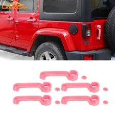 Door /Tailgate Handle Cover Trim for Jeep Wrangler JK JKU 07-18 Pink Accessories