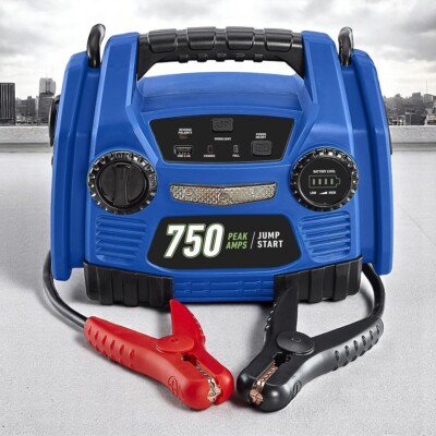 small battery booster box GOOLOO GE4500 Jump GE4500 + EVA Storage Box Equipped with a 3000A peak current and a 16 750 Peak Amp Portable Car