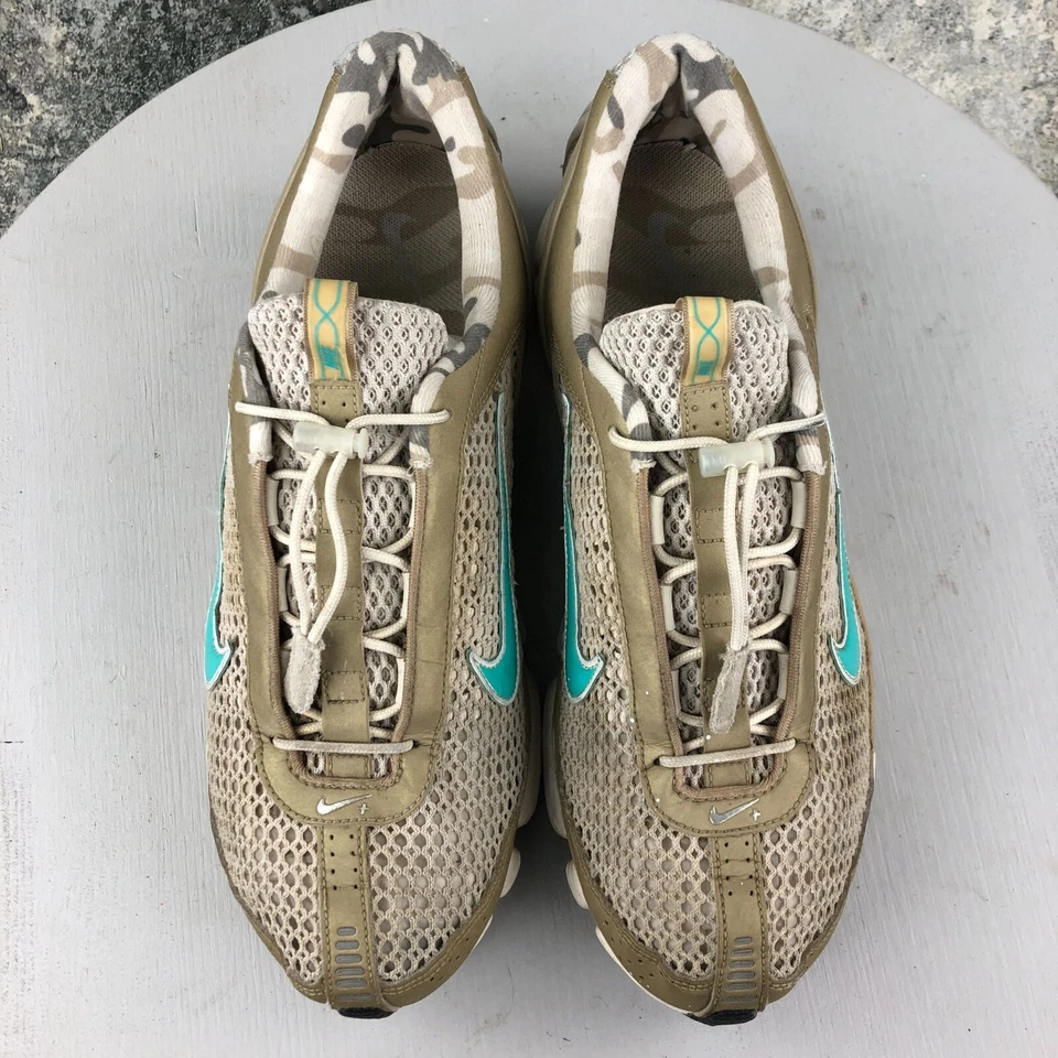 Tenis Nike para mujer talla 9 Zoom Air Dynamic tacón marrón malla con cordones 316039-231 Foto 4 de 4