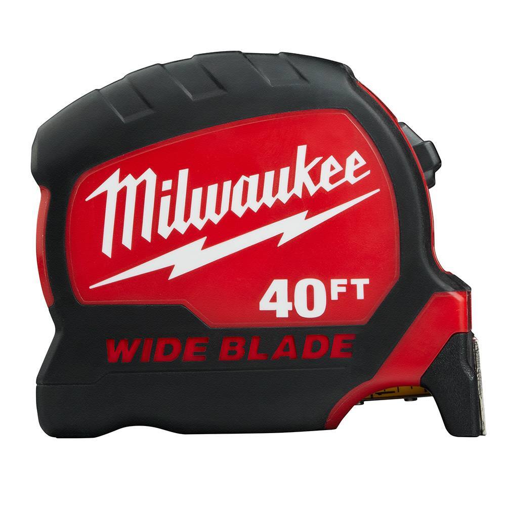 Milwaukee 48-22-0240 40' Wide Blade Tape Measure | eBay