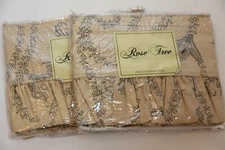 Rose Tree MONTCLAIR  French Country Set of TWO Euro Pillow Shams Cottage