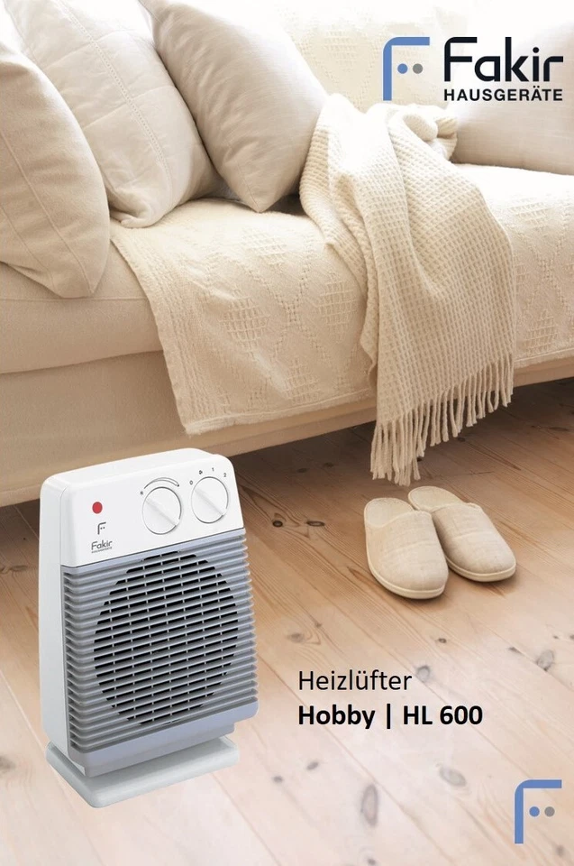 Fakir Hobby HL 600 Kompakt Heizgerät - Hellgrau/Perlweiß (5413007) - Bild 4 von 4