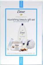 Dove Limited Edition Nourishing Beauty Exfoliating Body Polish 3 Piece Gift Set