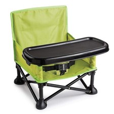 Summer Infant Pop And Sit Portable Booster Lightweight Green Removable Tray
