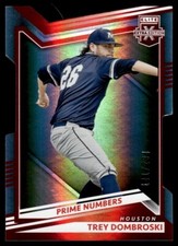 2022 Panini Elite Extra Edition Die Cut Red Status Trey Dombroski 141/234