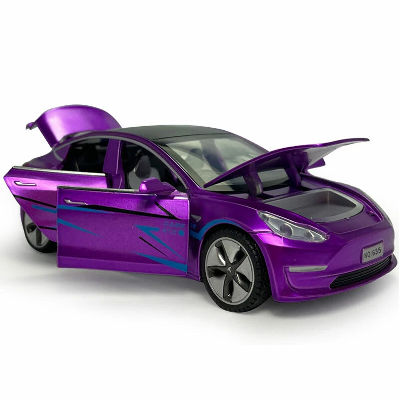 1:32 Tesla Model 3 Model Car Metal Diecast Toy Cars Boys Toys for Kids Gifts - Image 4 of 4