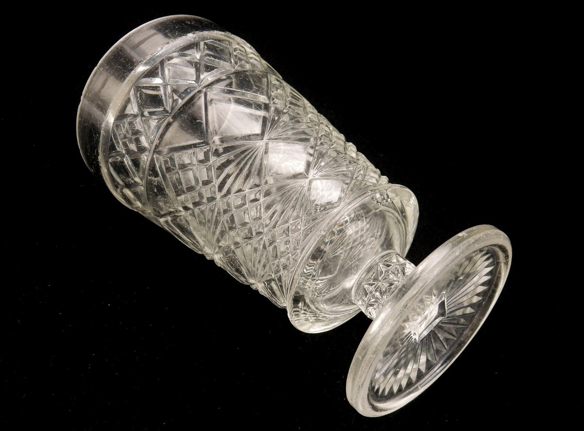 2 Big Top Peanut Butter Glasses, Vintage Hazel-Atlas Stemware