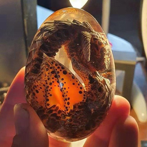 Art Design Christmas Resin Dragon Egg Funny Decor Fantasy Christmas Friends Gift - Picture 5 of 15