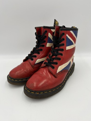Dr. Martens Vintage Union Jack Leather Boots Size UK 4 EU 37 Made in  England | eBay