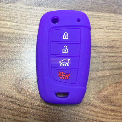 Fit HYUNDAI Accent Kona 4 Button Remote Smart Key Fob Silicone Skin Case Cover - Foto 3