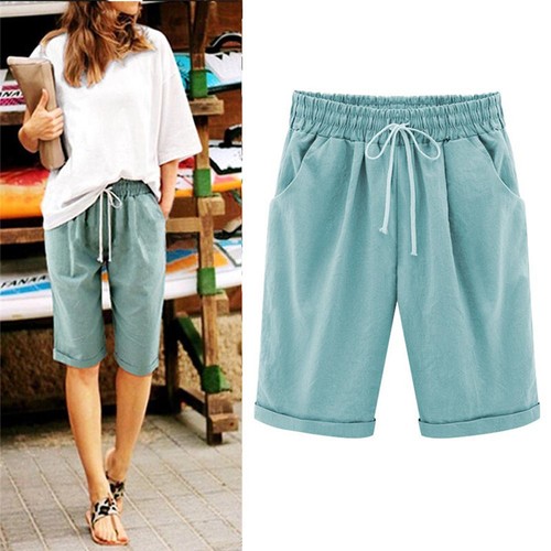 Women Combat Chino Cargo Shorts Knee 