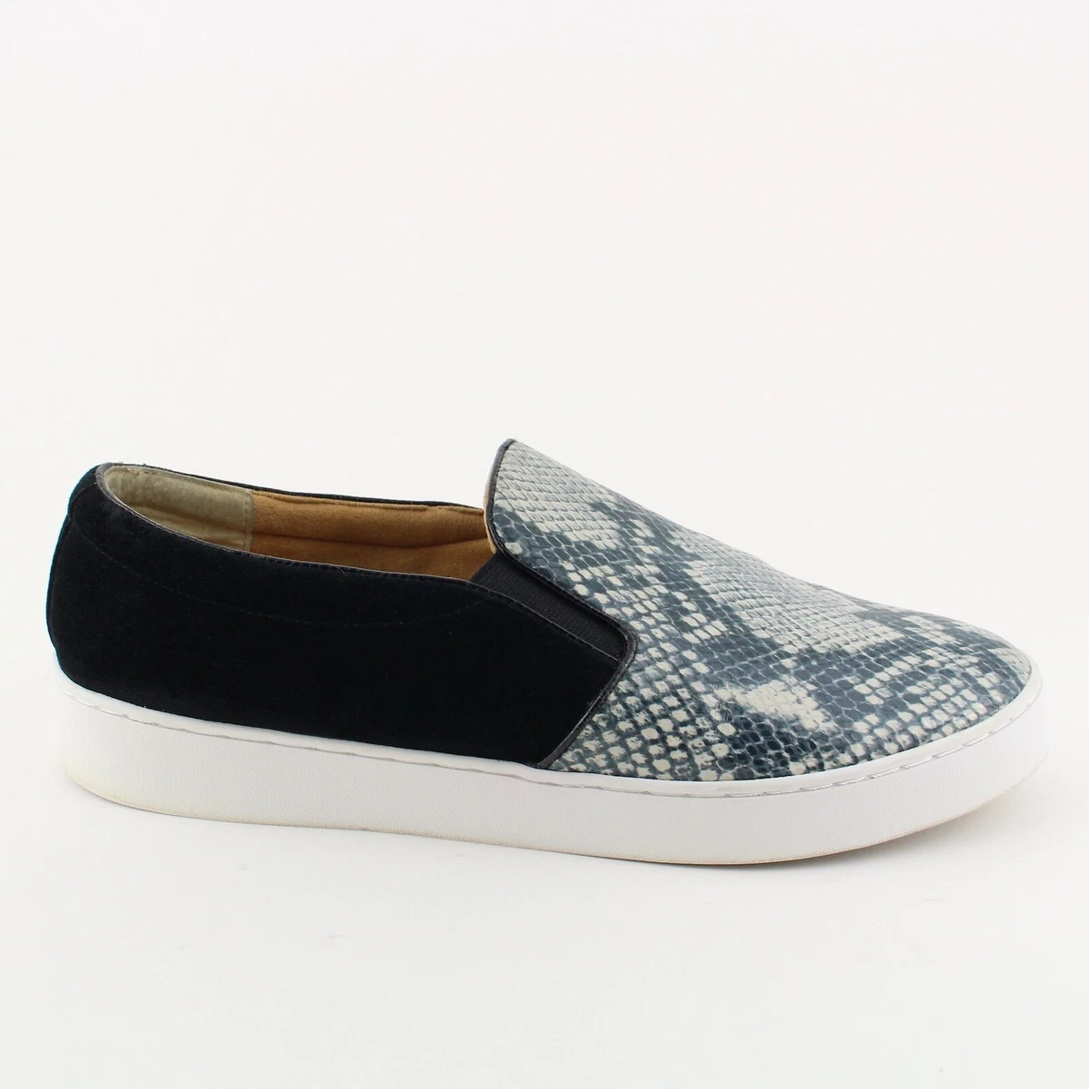 Vionic Midi Womens Size 11 Snake Print Leather Nubuck Slip On Sneakers Shoes