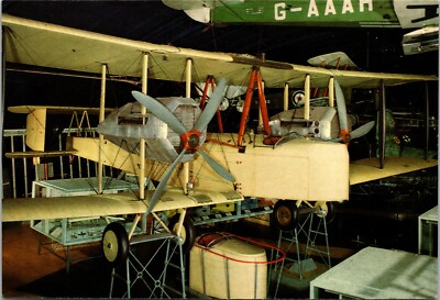 Vickers Vimy Alcock & Brown Transatlantic 1919 UK 1980s Postcard