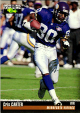 1995 Pro Line Cris Carter #203   Minnesota Vikings