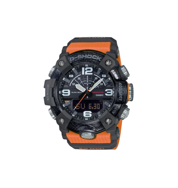 New Casio G-Shock Mudmaster Carbon Core Guard Orange Strap Mens Watch GGB100-1A9 | eBay