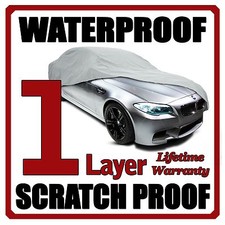 1 Layer Car Cover Breathable Waterproof Layers Outdoor Indoor Fleece Lining Fis