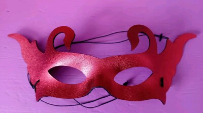 Rote teufelsförmige Augenmaske/Kostüm/#137