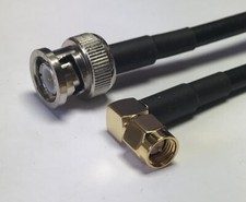 SMA Male Right Angle To BNC Male Pigtail Cable RG58 20 Inch High Quality USA