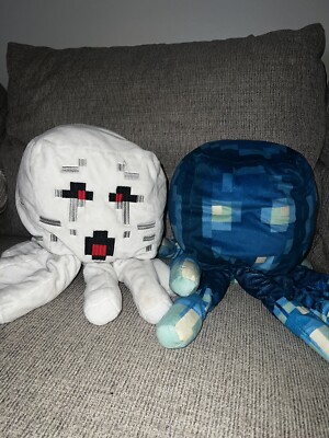 Cuscino Peluche Minecraft Earth Glow Squid 19″ – Si Illumina Al Buio – Nuovo 2020 - Foto 2