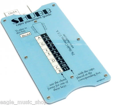Shubb Transposing Guide & Capo Placement Guide