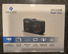 Still Wrapped NIB Minolta MNCD330 Dash Cam Black 3.0" LCD Monitor 1080p Full HD