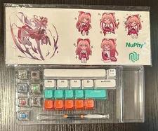NuPhy Halo 65 Spare Switches & Keycaps w/KBD Tool, Decals