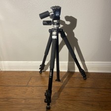 Manfrotto 3221WN Professional Tripod w/ Manfroto 3030 Head Camera Camcorder A