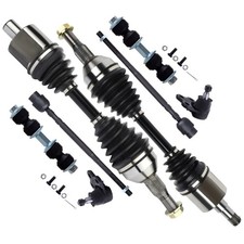 8pcs Front Suspension Kit Lower Ball Joint Inner Tie Rod Sway Bar Link CV Axle