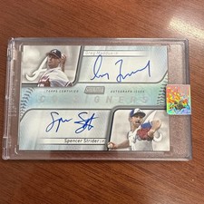 2024 Topps Stadium Club Greg Maddux Spencer Strider Co-signers Auto /25