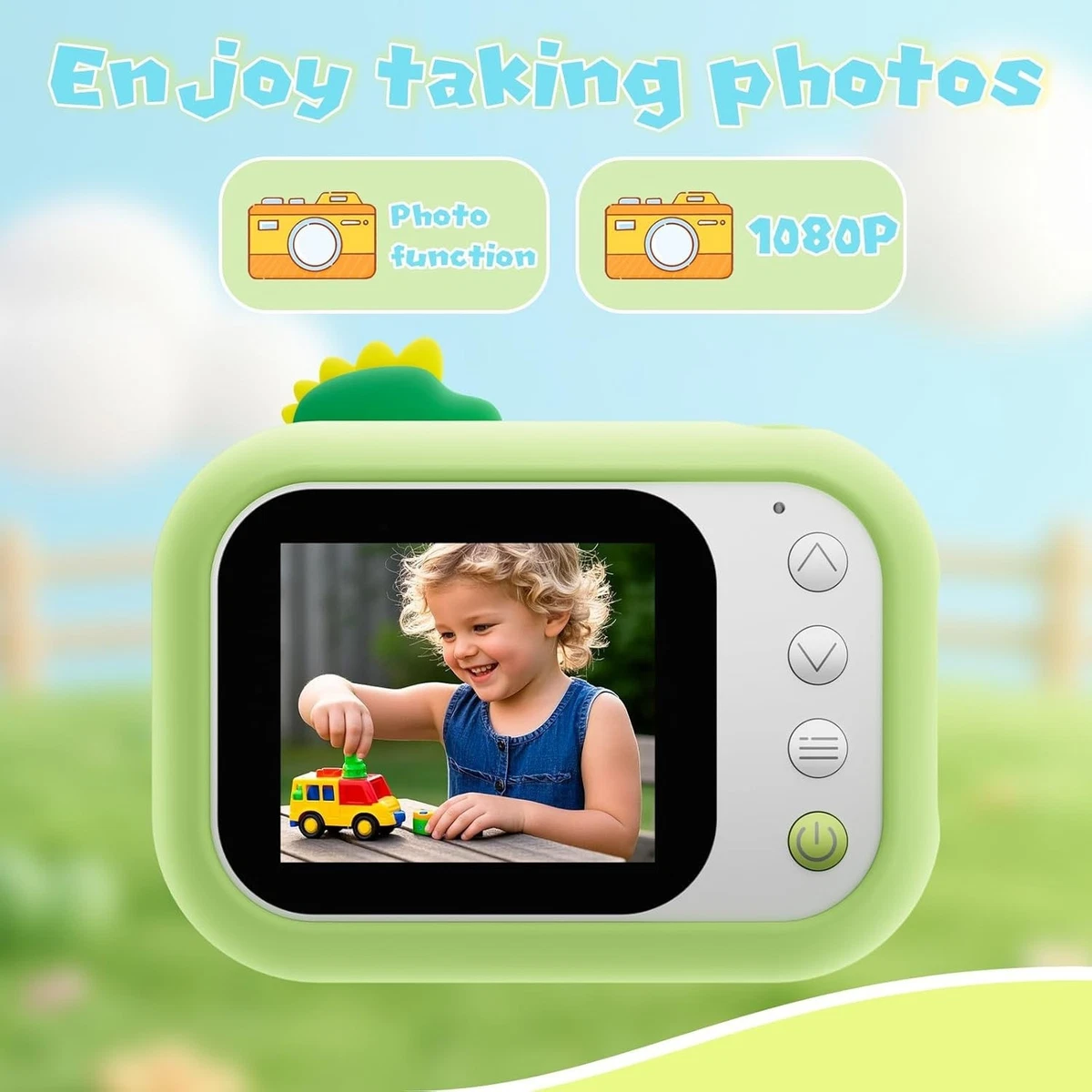 Microscopio para Niños Portátil Mini 1000X Digital con Pantalla 2.4 1080P Regalos