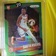 2025 WNBA Prizm Saniya Rivers Green Prizm  Rookie Connecticut Sun 