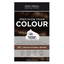 Precision Foam Colour, Medium Natural Brown 5N, Full-Coverage Hair Color Kit, An