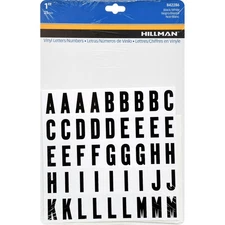 Hillman 1in. Black Vinyl Self-Adhesive Letter and Number Set 0-9, A-Z 117 pc 6PK