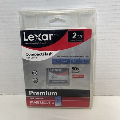 Lexar Compact Flash PREMIUM 2GB 80x Speed Memory Card NEW SEALED