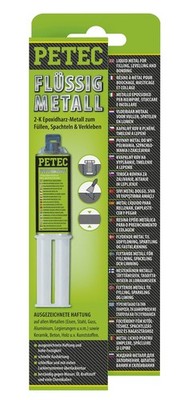 PETEC Flüssigmetall 25ml Epoxy Klebstoff grau Metallkleber - 97425