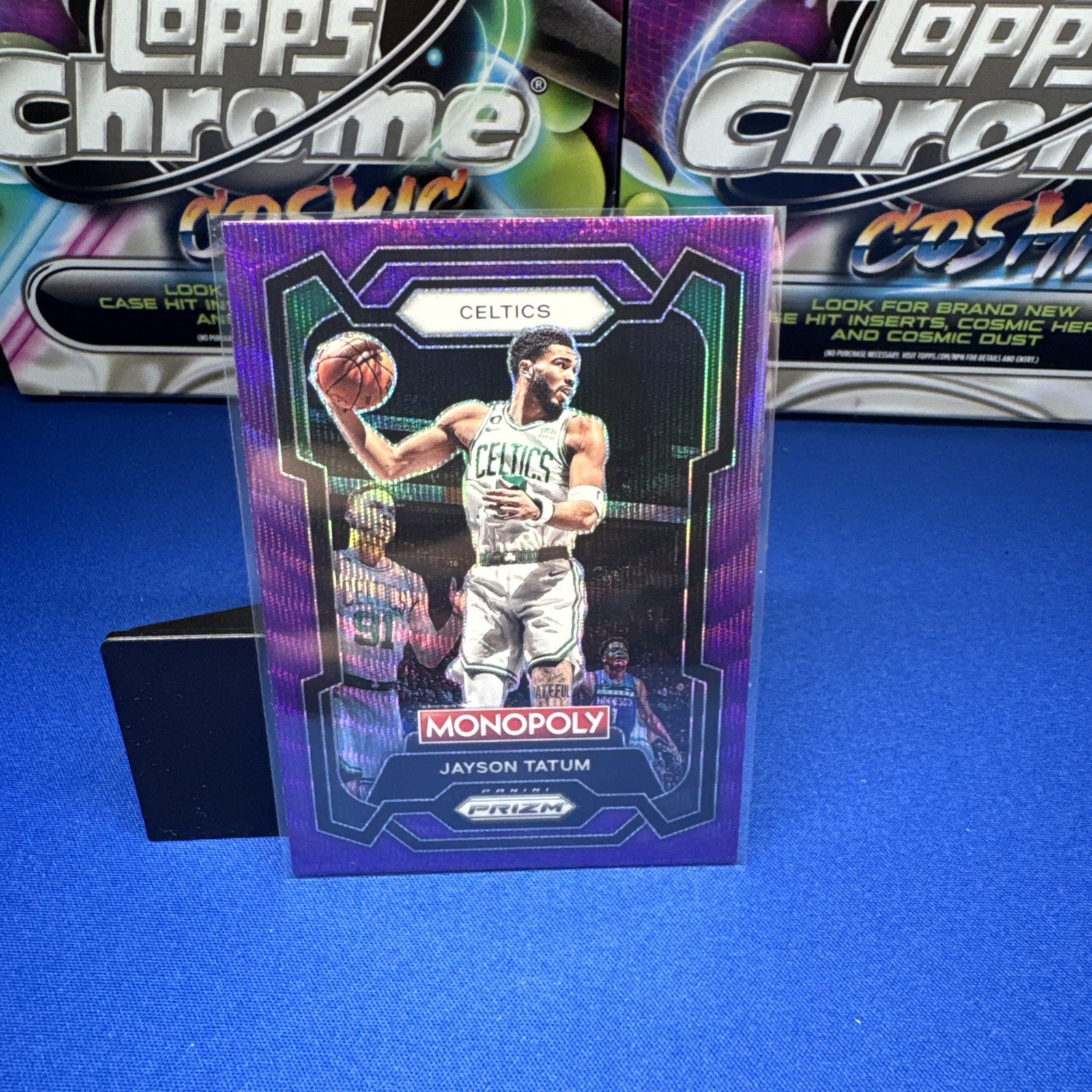 2023-24 Panini Prizm Monopoly - Jayson Tatum #7 Purple Wave Prizm
