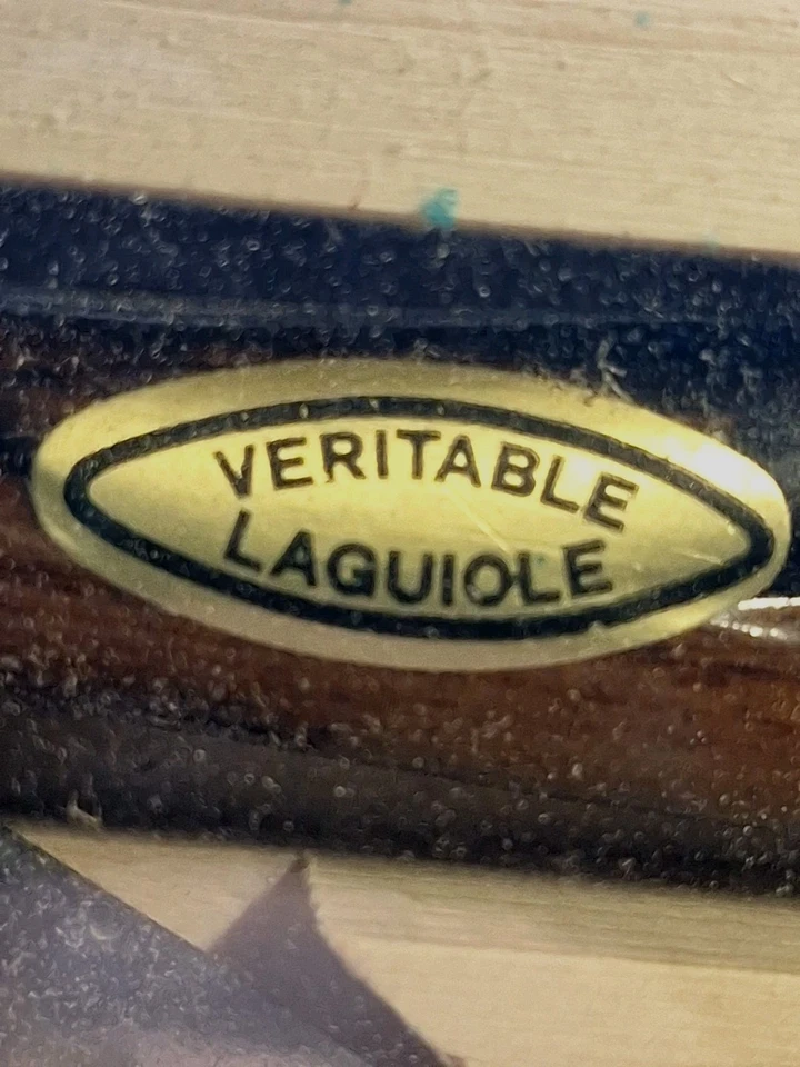 NAVAJA LAGUIOLE JEAN DUBOST VERDADERA, SACACORCHOS EN ESTUCHE DE PRESENTACIÓN DE MADERA Foto 4 de 4