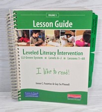 Fountas Pinnell LLI Green Lesson Guide Vol 1 ...